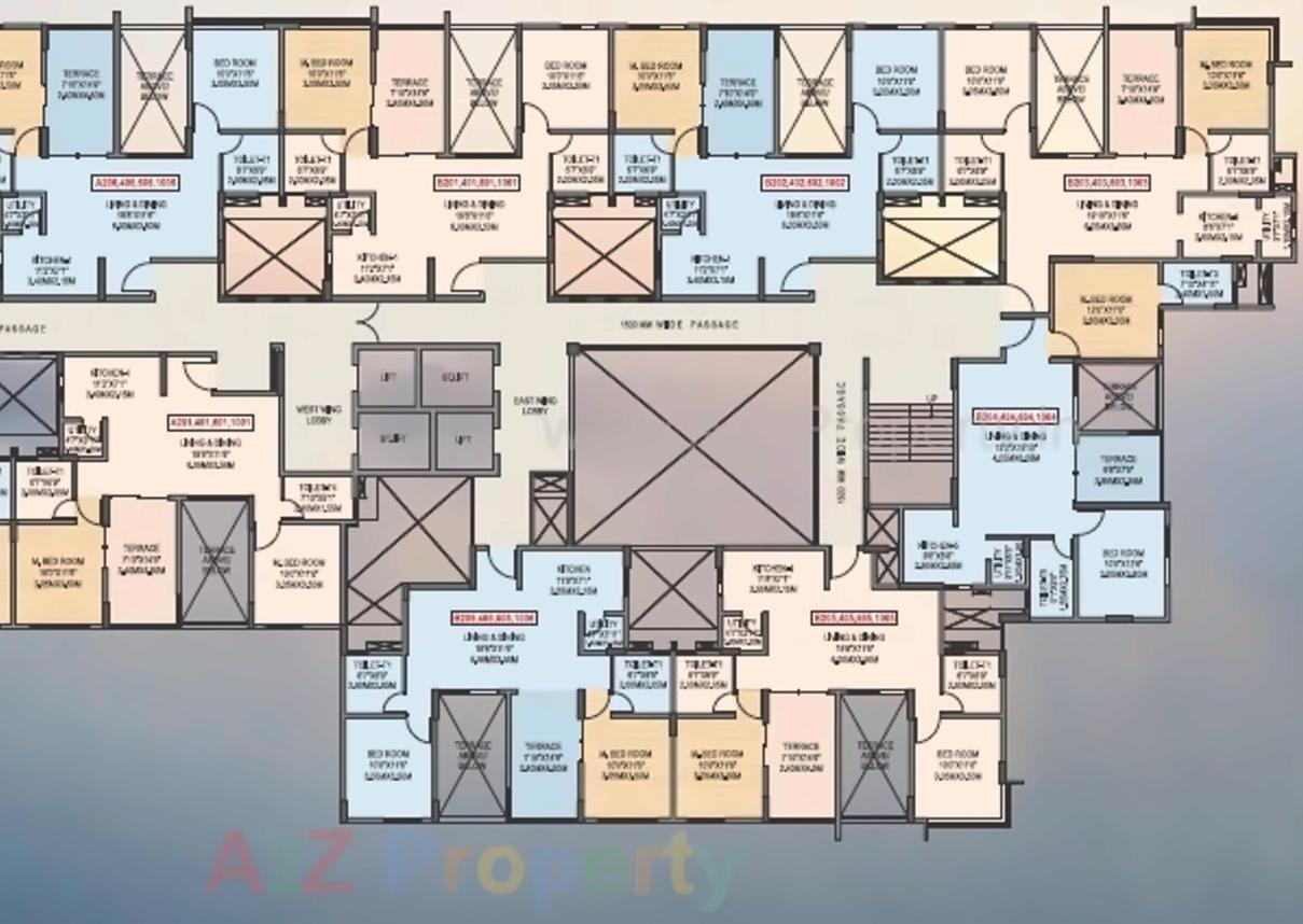 Layout of real estate project Geras Misty Waters located at Keshavnagarmundwa, Pune, Maharashtra
