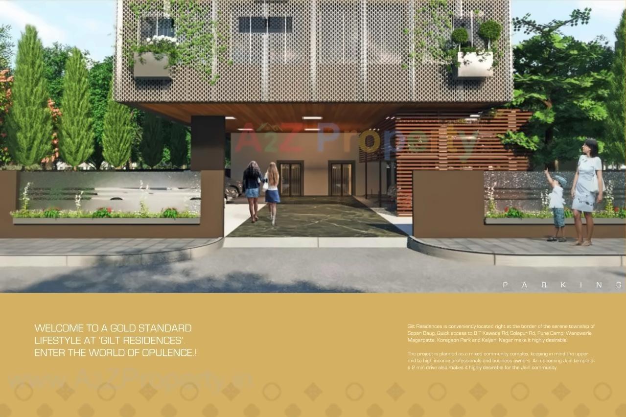 3D Elevation of real estate project Gilt Residences located at Pune-m-corp, Pune, Maharashtra