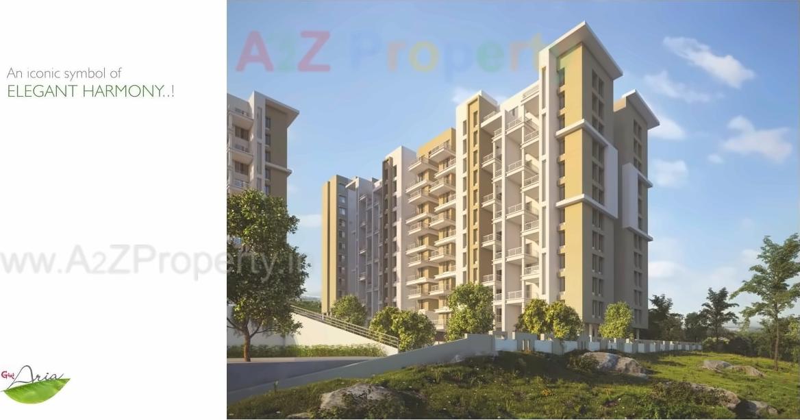 3D Elevation of real estate project Gini Aria located at Yawalewadi, Pune, Maharashtra
