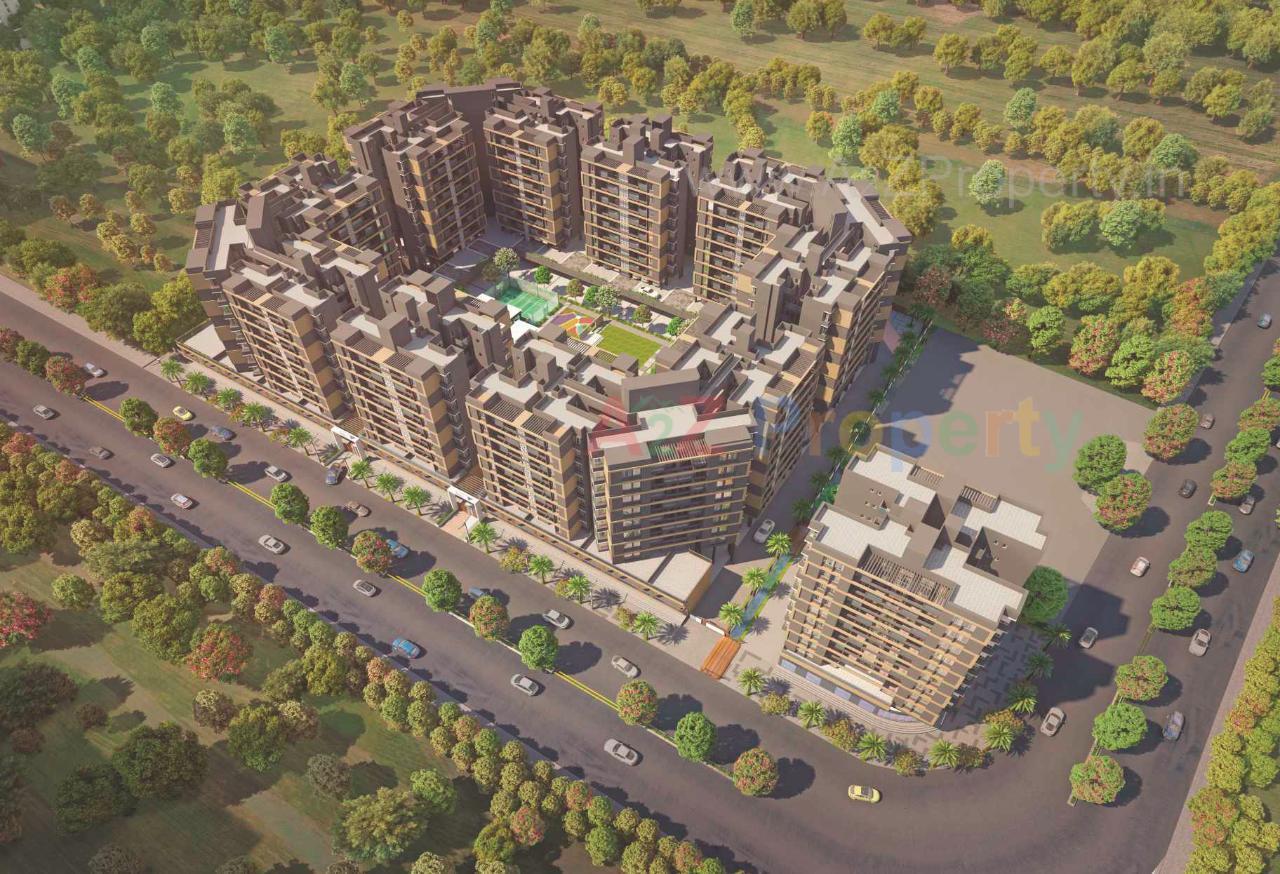 3D Elevation of real estate project Gini Belvista located at Dhanori, Pune, Maharashtra
