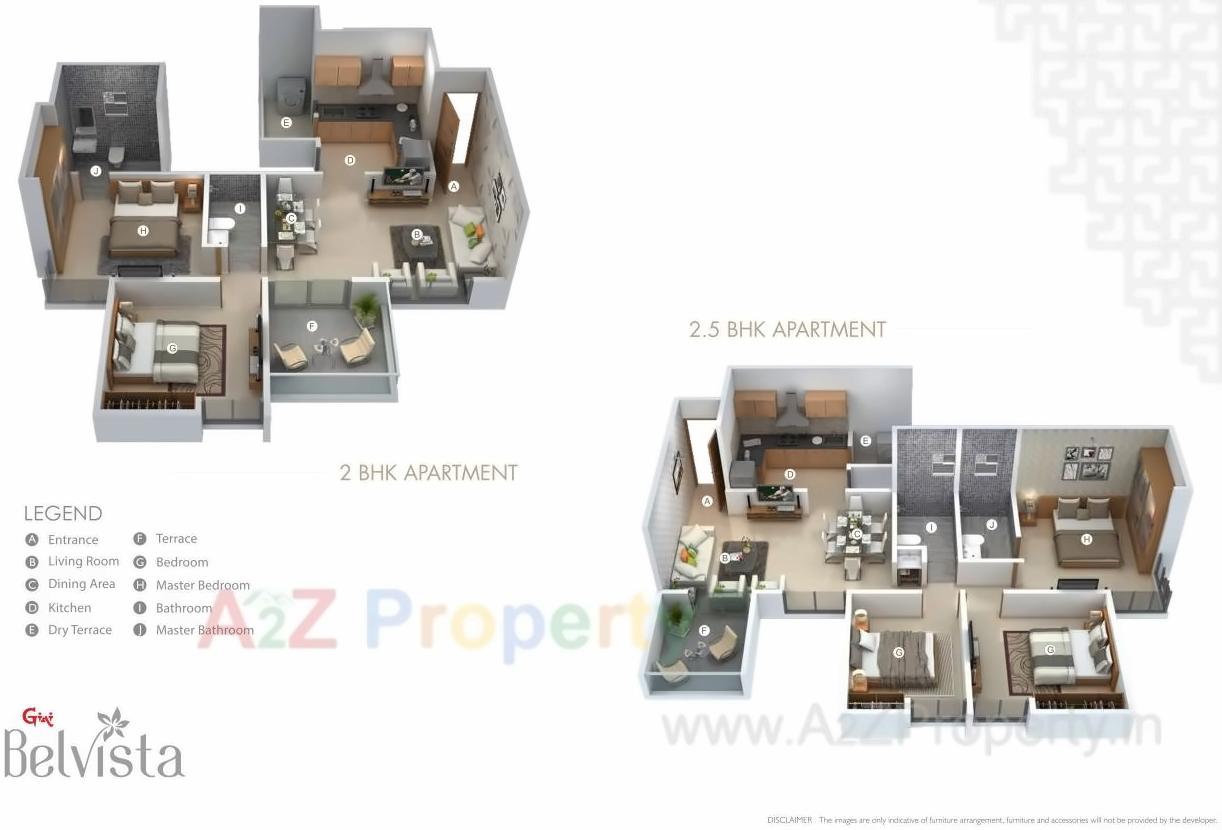 Layout of real estate project Gini Belvista located at Dhanori, Pune, Maharashtra