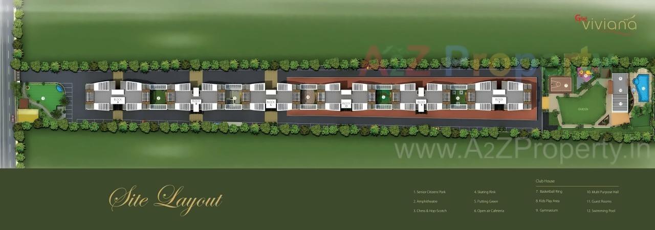 Layout of real estate project Gini Viviana located at Baner, Pune, Maharashtra