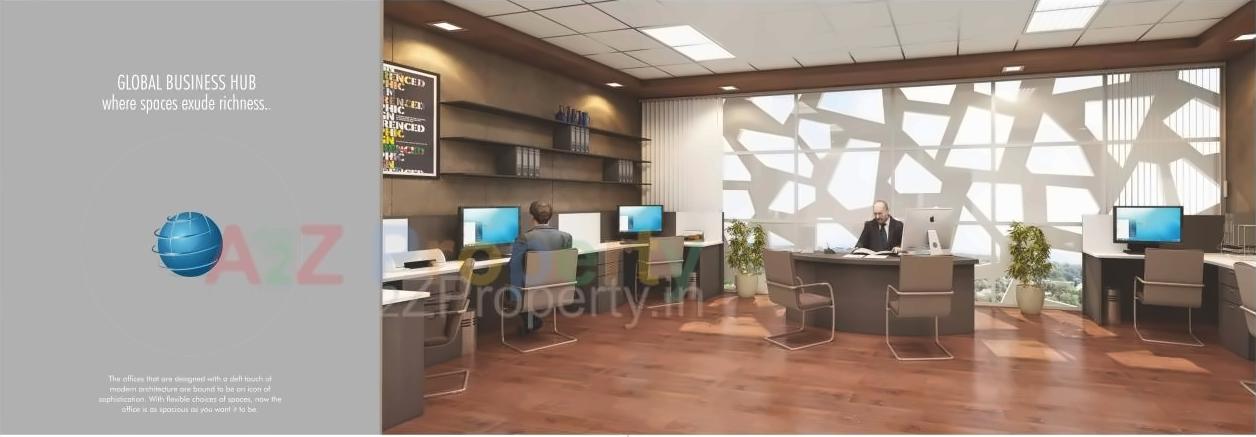 3D Elevation of real estate project Global Business Hub located at Kharadi, Pune, Maharashtra