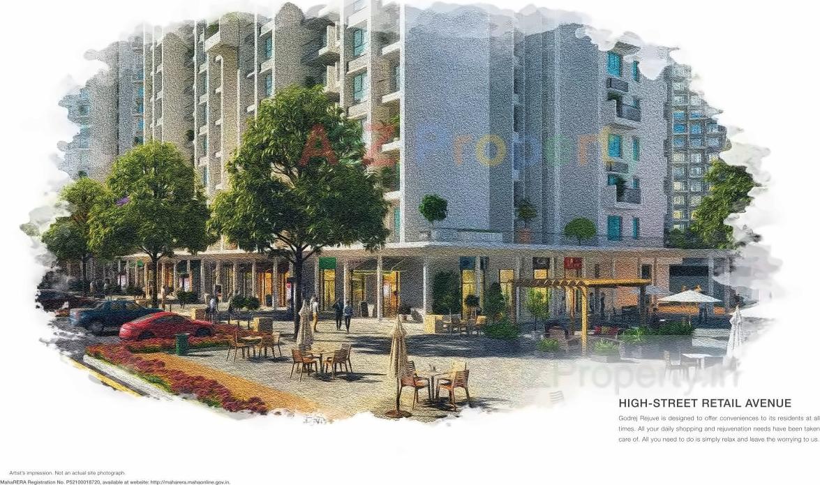 3D Elevation of real estate project Godrej Rejuve located at Keshavnagarmundwa, Pune, Maharashtra