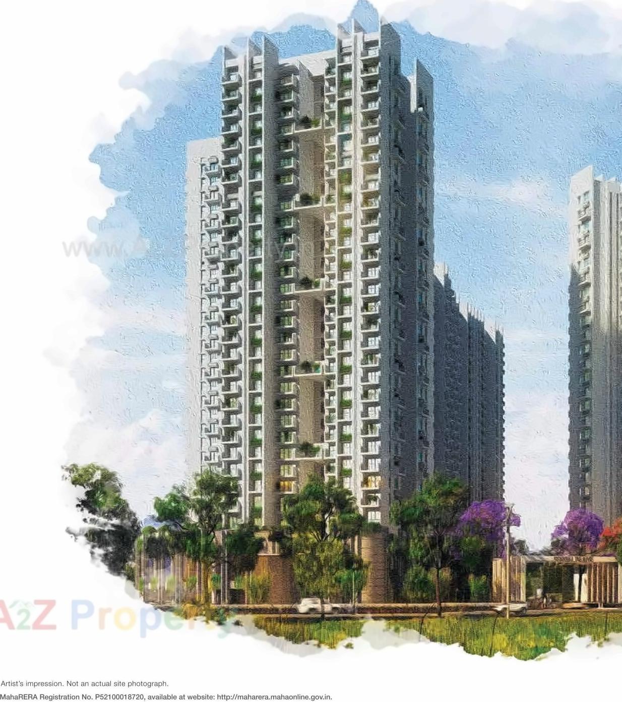 3D Elevation of real estate project Godrej Rejuve located at Keshavnagarmundwa, Pune, Maharashtra