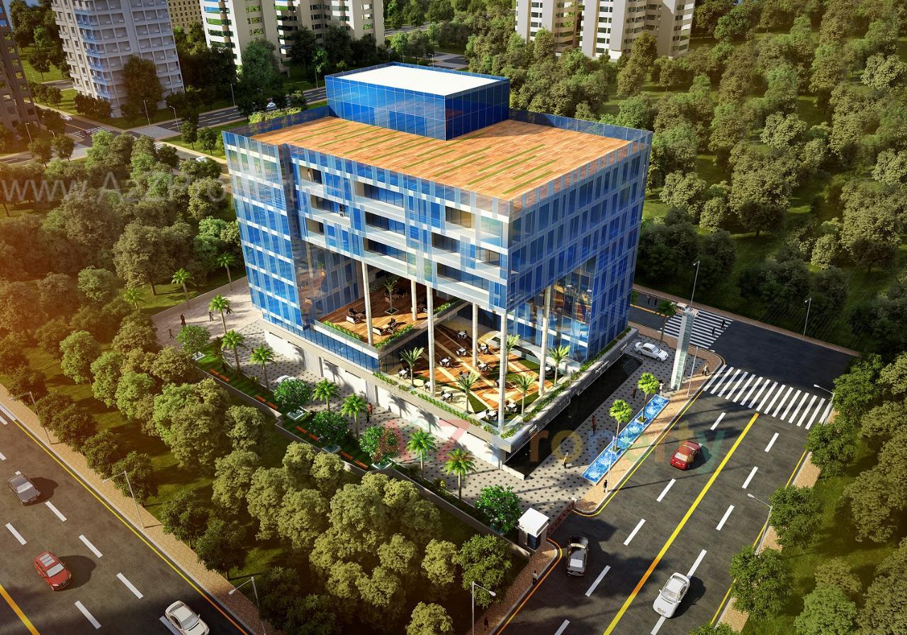 3D Elevation of real estate project Golden East located at Wanwadi, Pune, Maharashtra