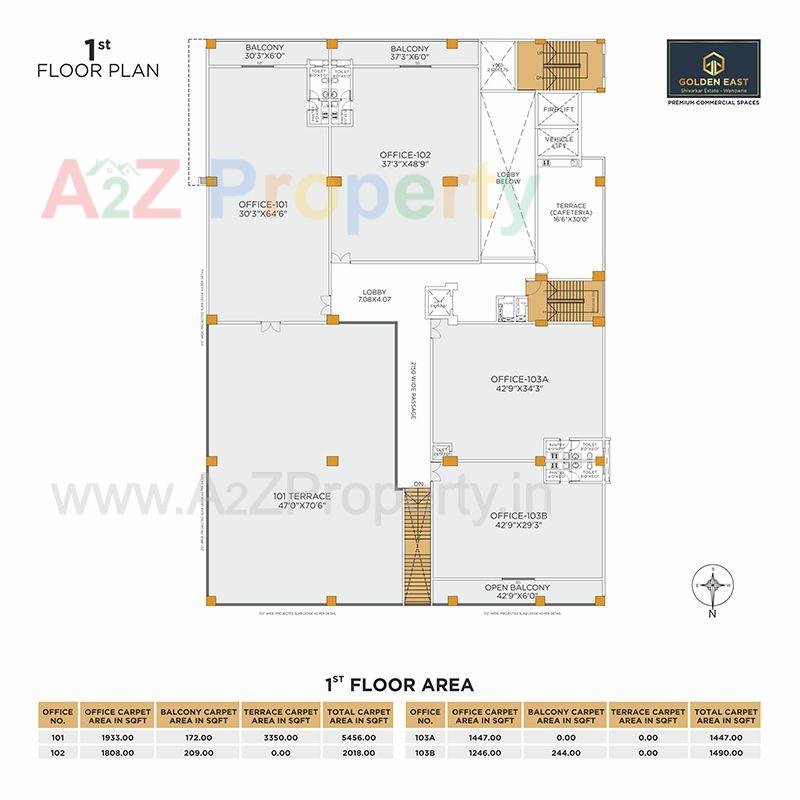Ge F 2 of real estate project Golden East located at Wanwadi, Pune, Maharashtra