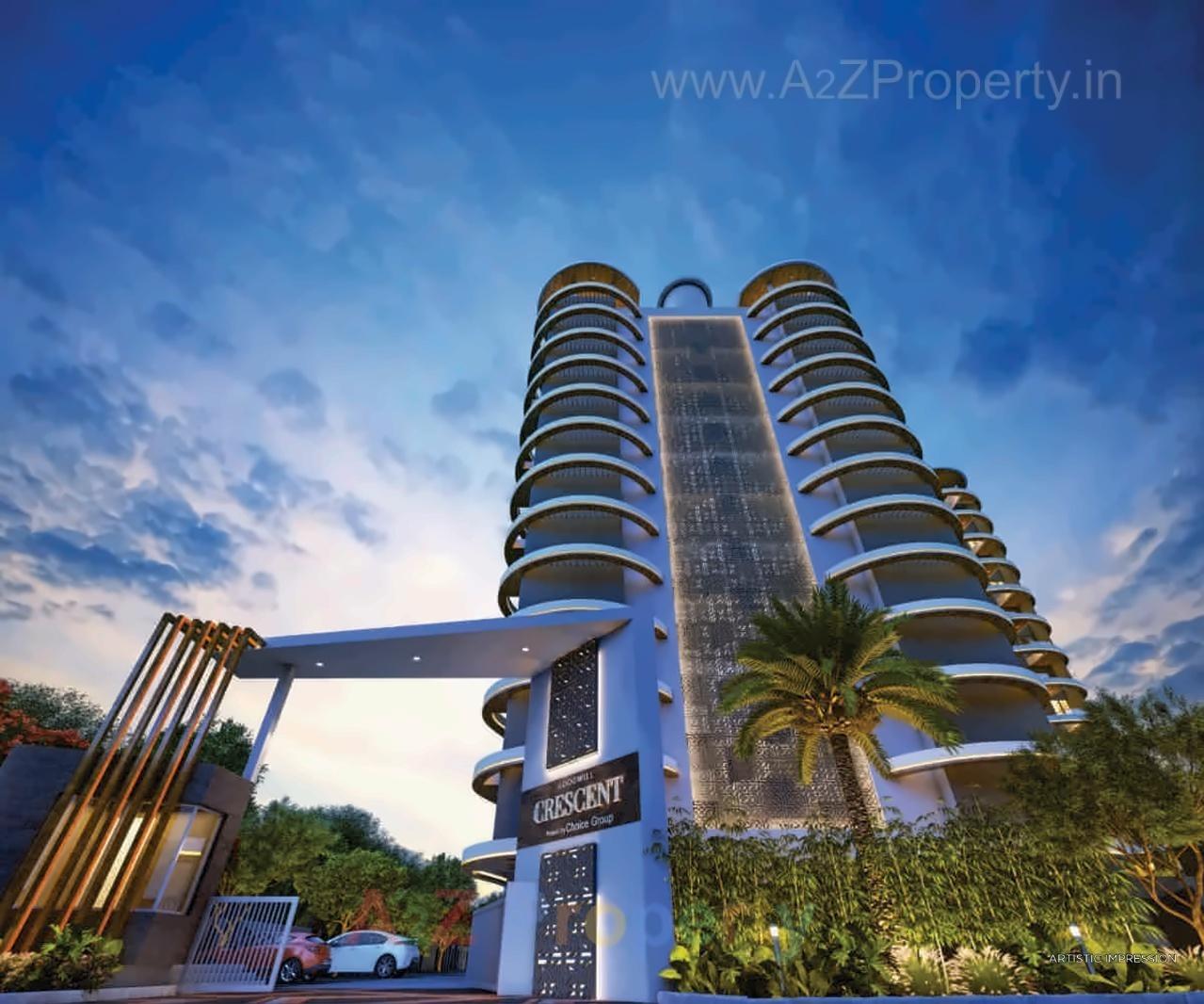 3D Elevation of real estate project Goodwill Crescent located at Mundhawa, Pune, Maharashtra