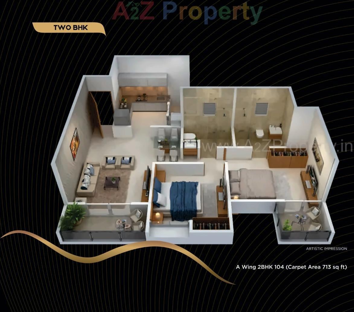 Layout of real estate project Goodwill Crescent located at Mundhawa, Pune, Maharashtra