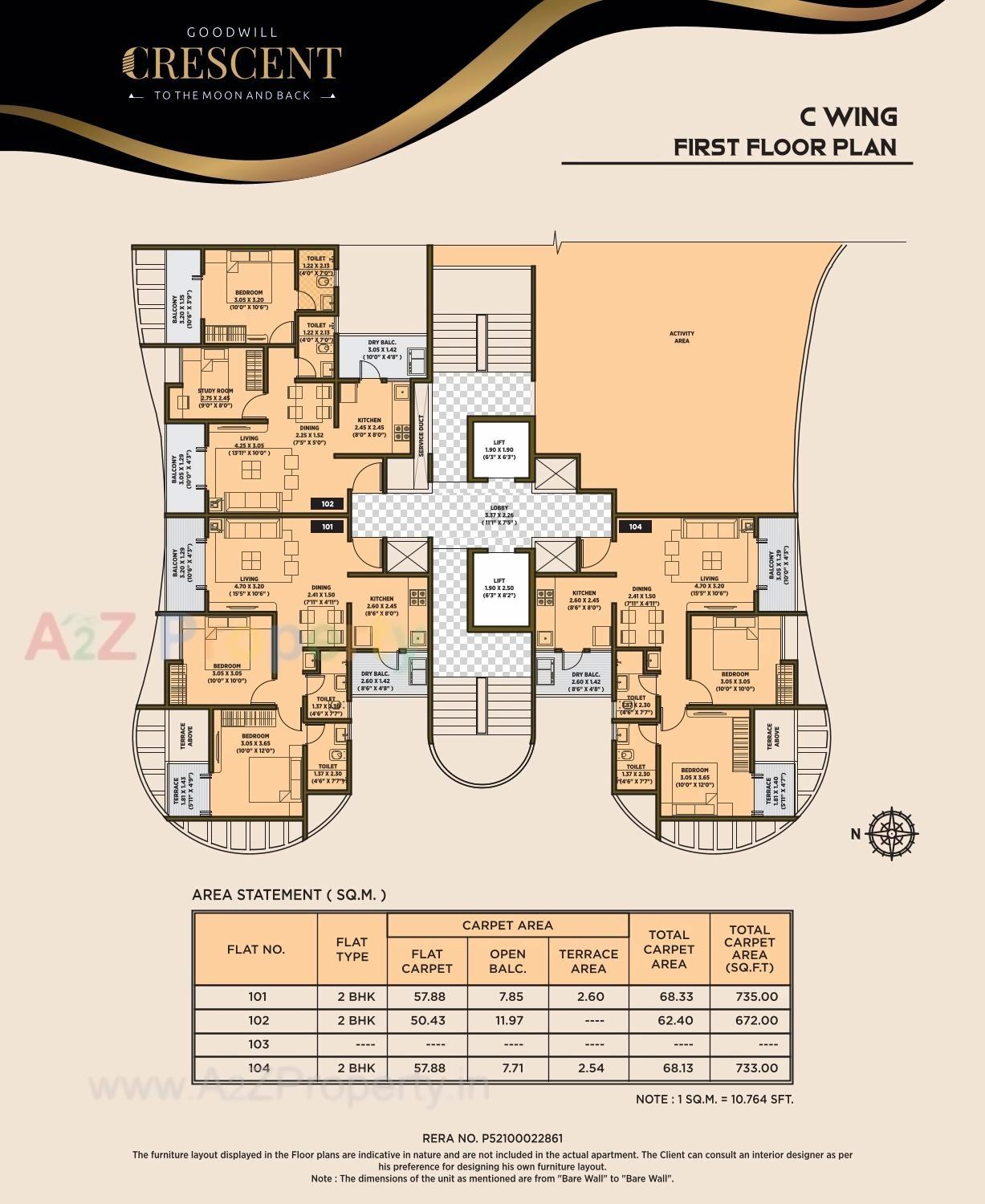 Layout of real estate project Goodwill Crescent located at Mundhawa, Pune, Maharashtra