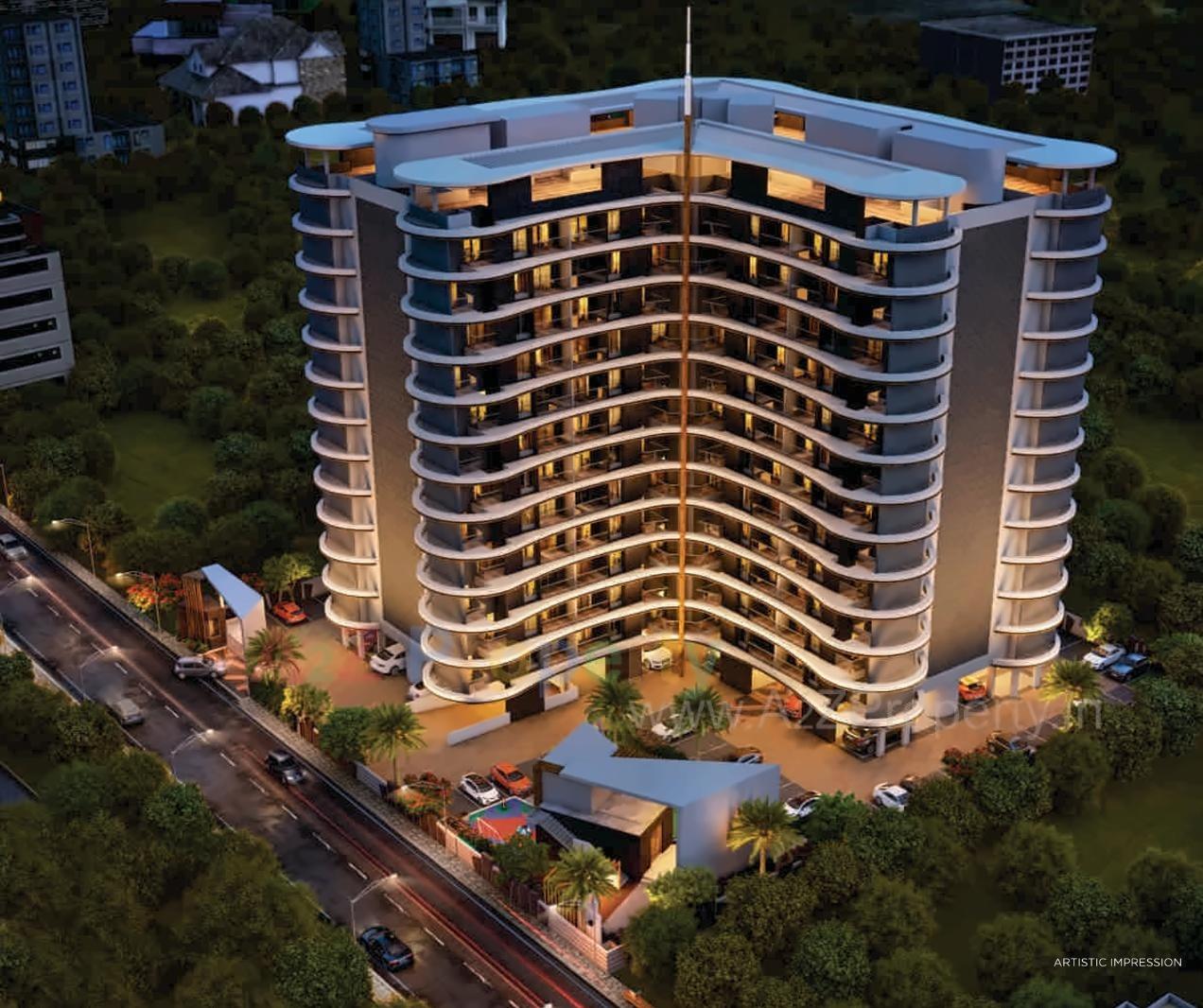 3D Elevation of real estate project Goodwill Crescent located at Mundhawa, Pune, Maharashtra