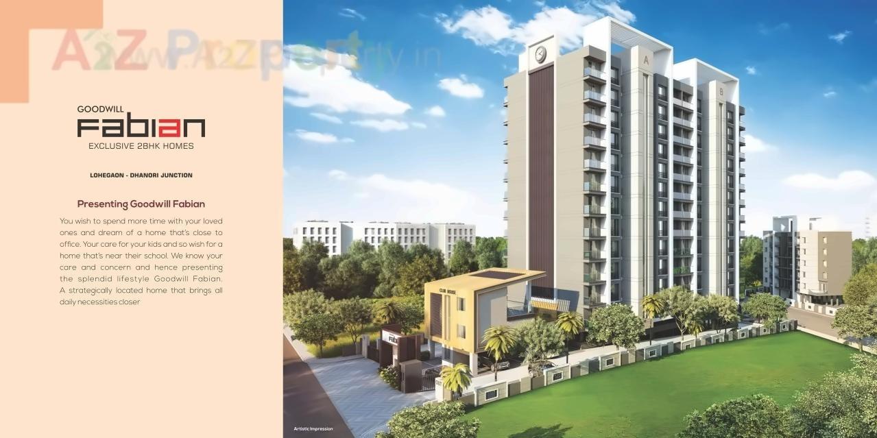 3D Elevation of real estate project Goodwill Fabian located at Lohgaon, Pune, Maharashtra