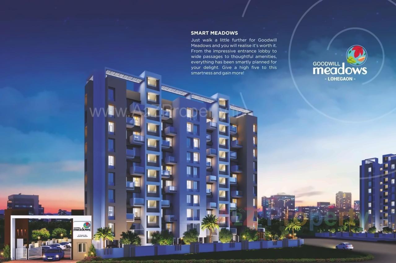3D Elevation of real estate project Goodwill Meadows located at Lohgaon, Pune, Maharashtra