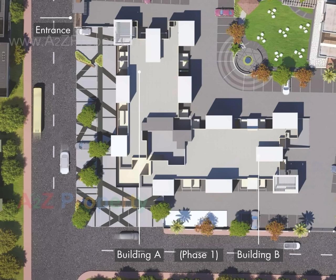 Layout of real estate project Goodwill Metropolis West located at Lohgaon, Pune, Maharashtra