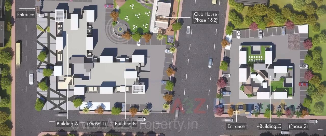Layout of real estate project Goodwill Metropolis West located at Lohgaon, Pune, Maharashtra