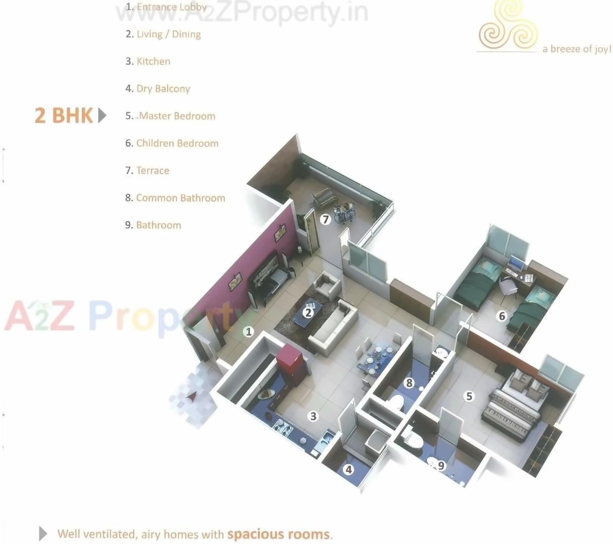 Layout of real estate project Grande Ventila  Wing A located at Wagholi, Pune, Maharashtra