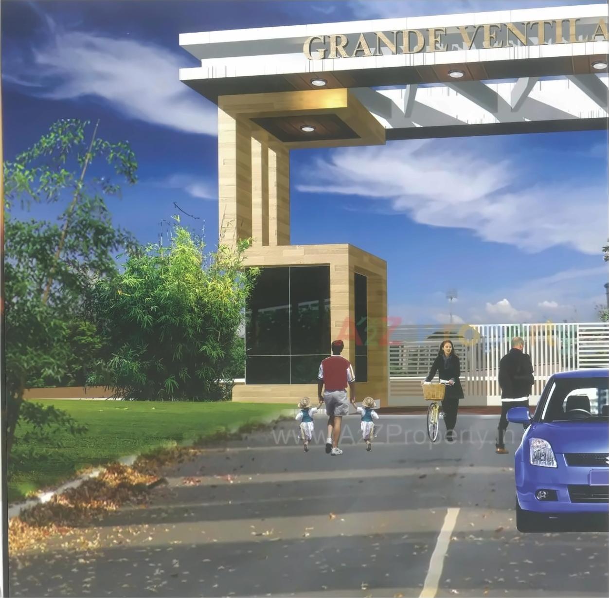 3D Elevation of real estate project Grande Ventila  Wing A located at Wagholi, Pune, Maharashtra