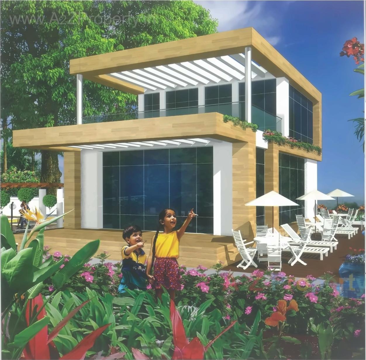3D Elevation of real estate project Grande Ventila  Wing A located at Wagholi, Pune, Maharashtra