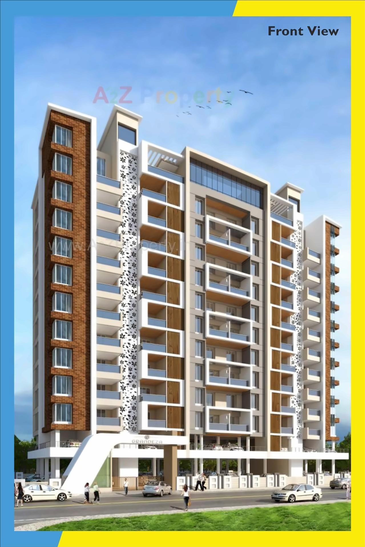 3D Elevation of real estate project Grandeza located at Kothrud, Pune, Maharashtra