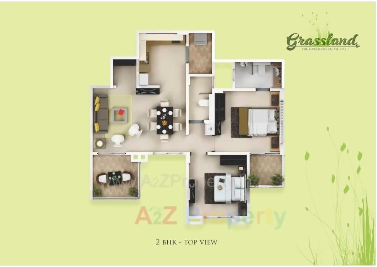Layout of real estate project Grassland located at Pune-cb, Pune, Maharashtra