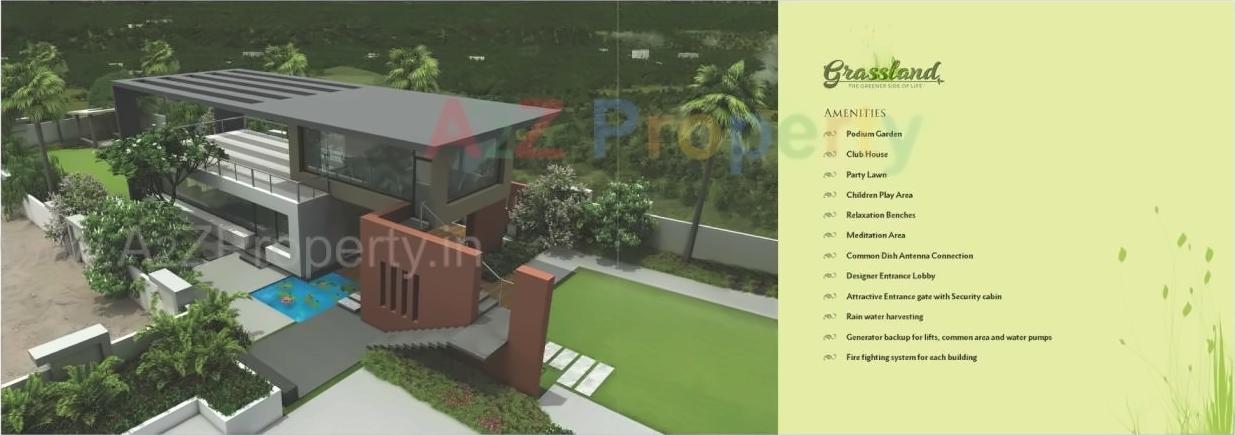 3D Elevation of real estate project Grassland located at Pune-cb, Pune, Maharashtra