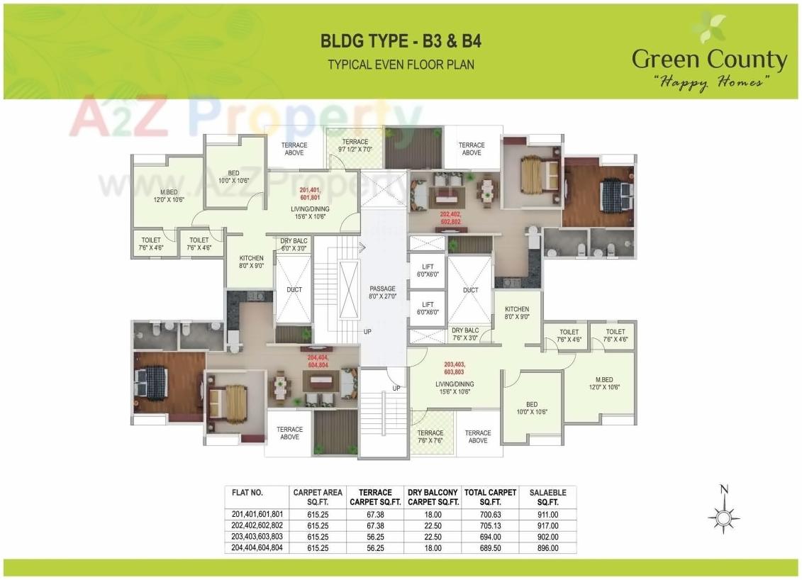 Layout of real estate project Green County located at Fursungi, Pune, Maharashtra