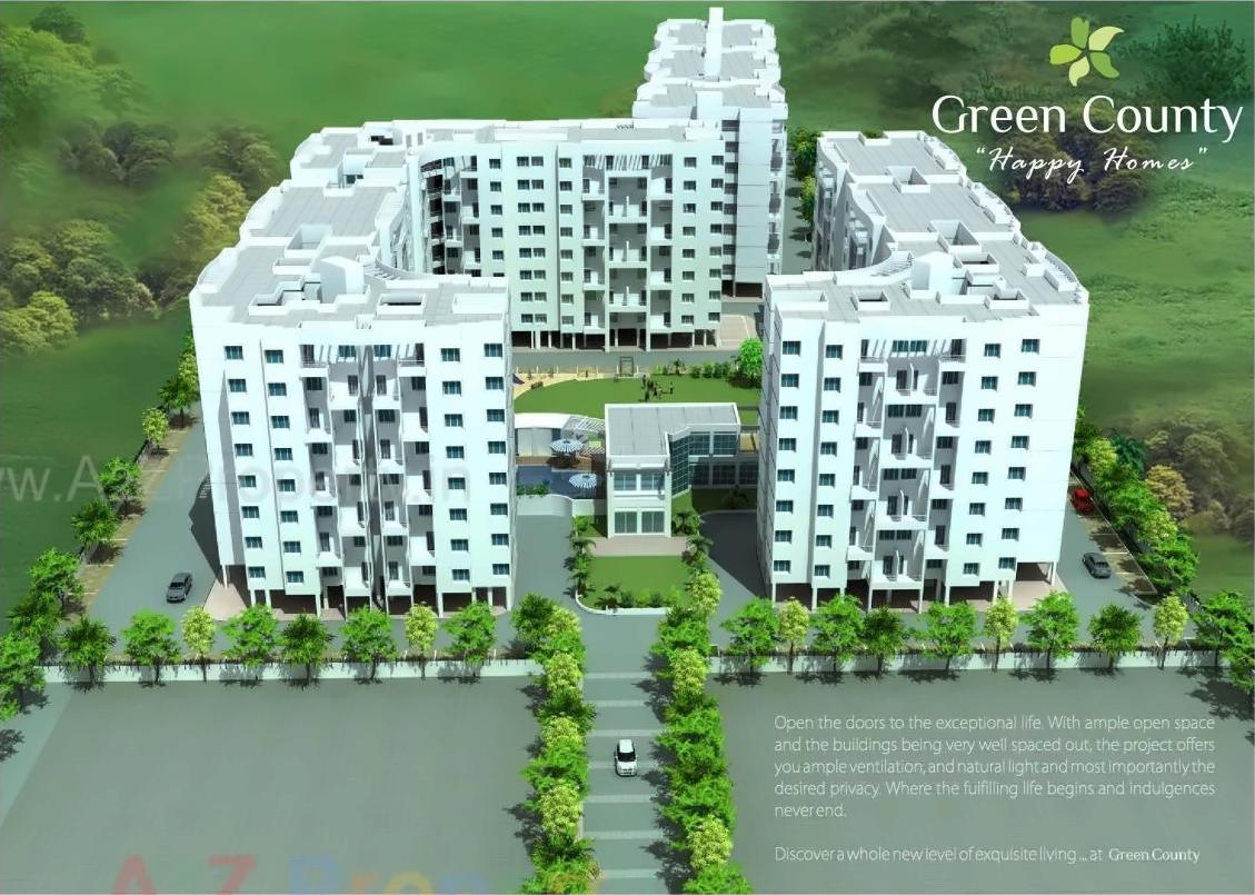 3D Elevation of real estate project Green County located at Fursungi, Pune, Maharashtra