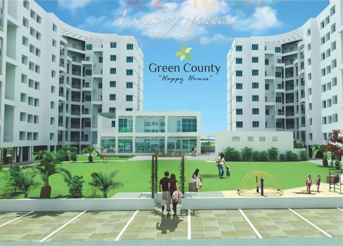 3D Elevation of real estate project Green County located at Fursungi, Pune, Maharashtra