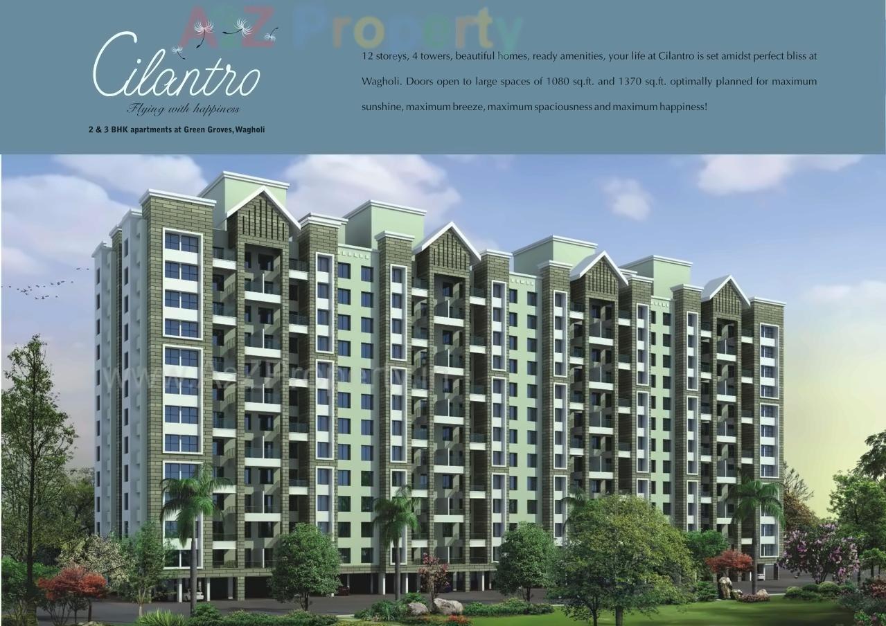 3D Elevation of real estate project Green Groves   Cilantro located at Wagholi, Pune, Maharashtra