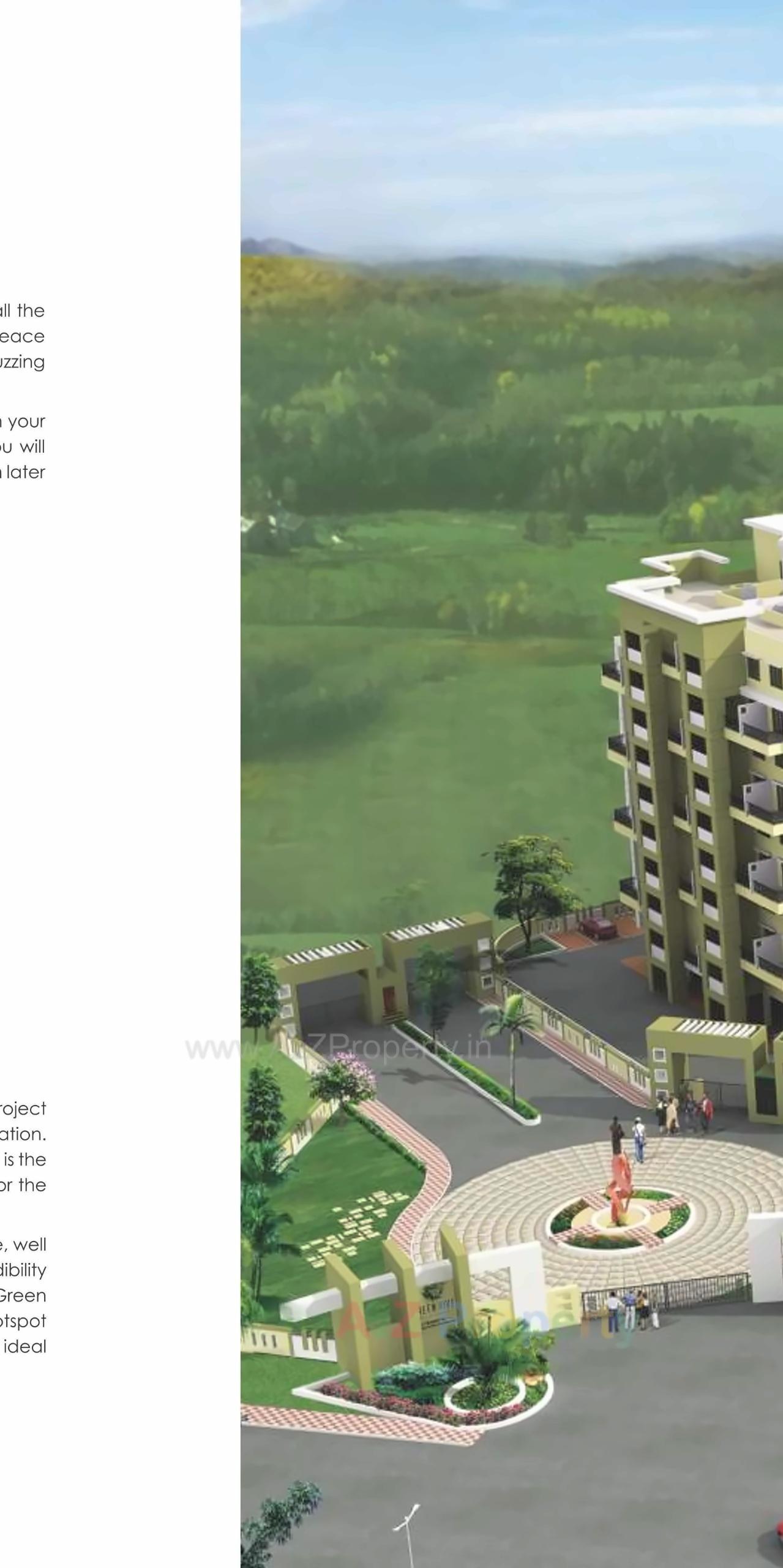 3D Elevation of real estate project Green Hive located at Fursungi, Pune, Maharashtra