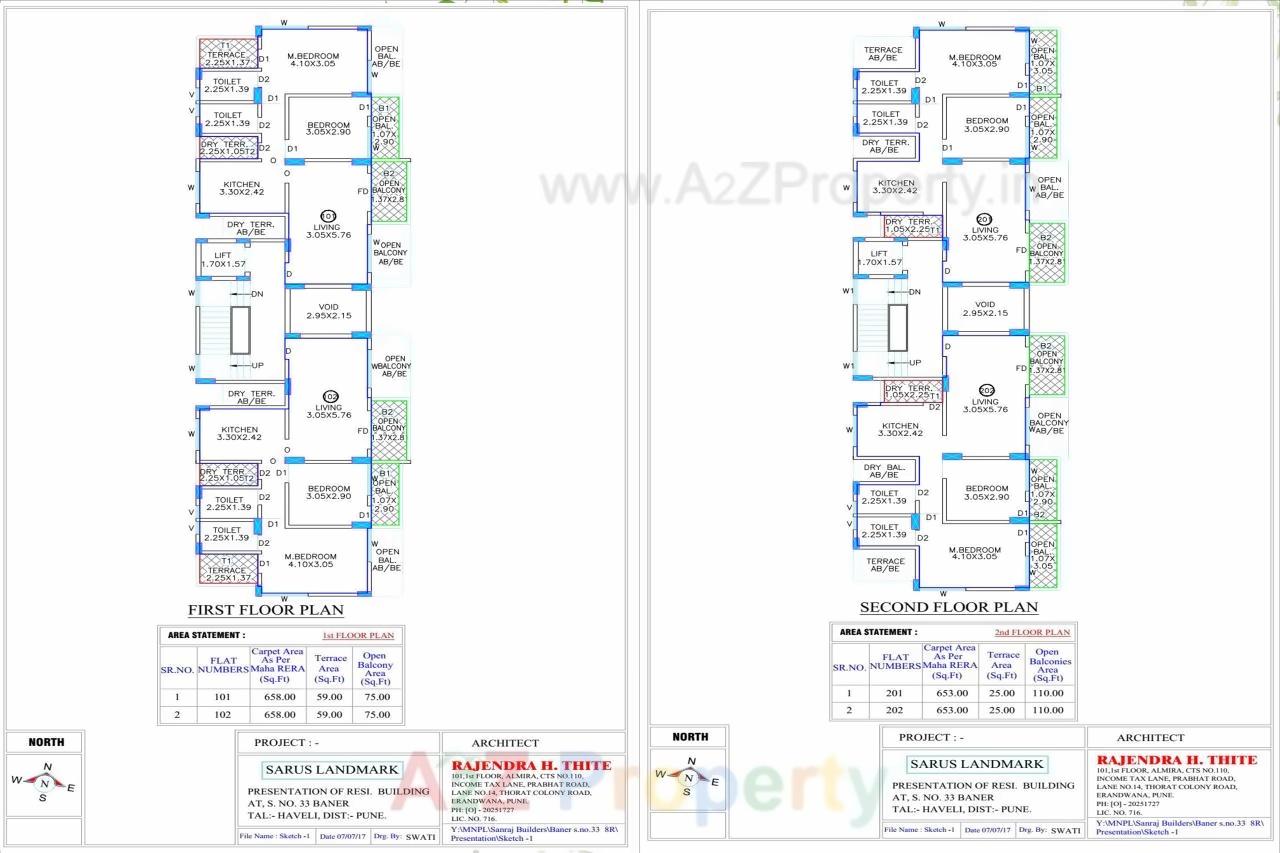 Layout of real estate project Green Leaf located at Baner, Pune, Maharashtra