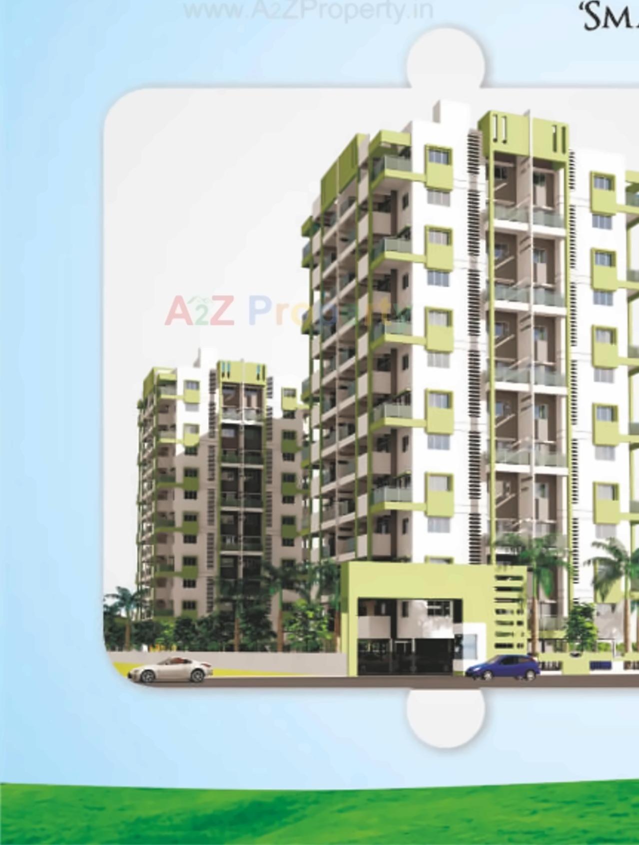 3D Elevation of real estate project Green Square located at Pimpri-chinchawad-m-corp, Pune, Maharashtra