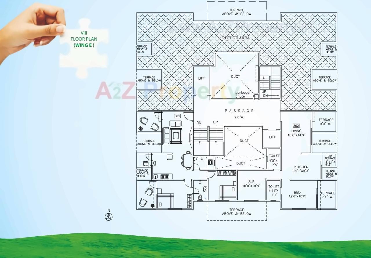 Layout of real estate project Green Square located at Pimpri-chinchawad-m-corp, Pune, Maharashtra