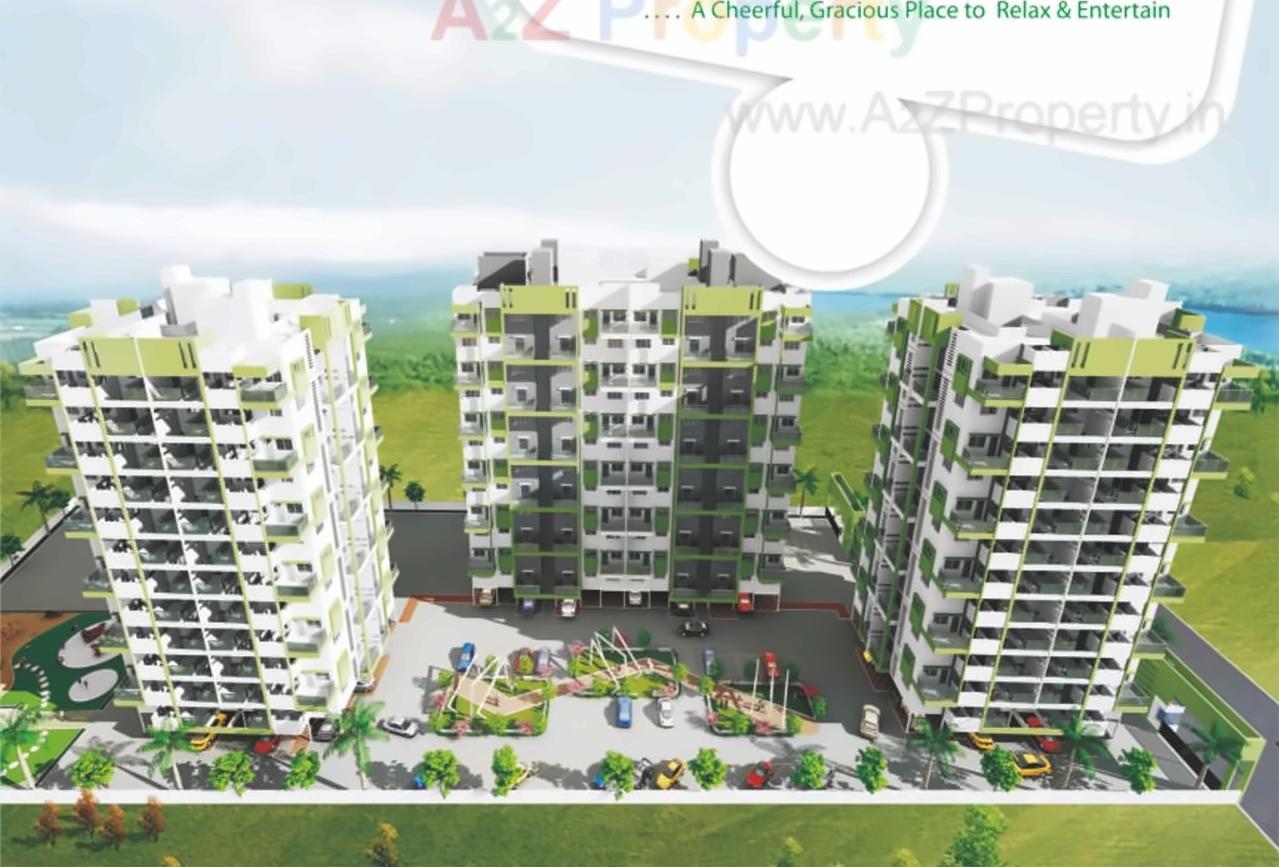 3D Elevation of real estate project Green Square located at Pimpri-chinchawad-m-corp, Pune, Maharashtra