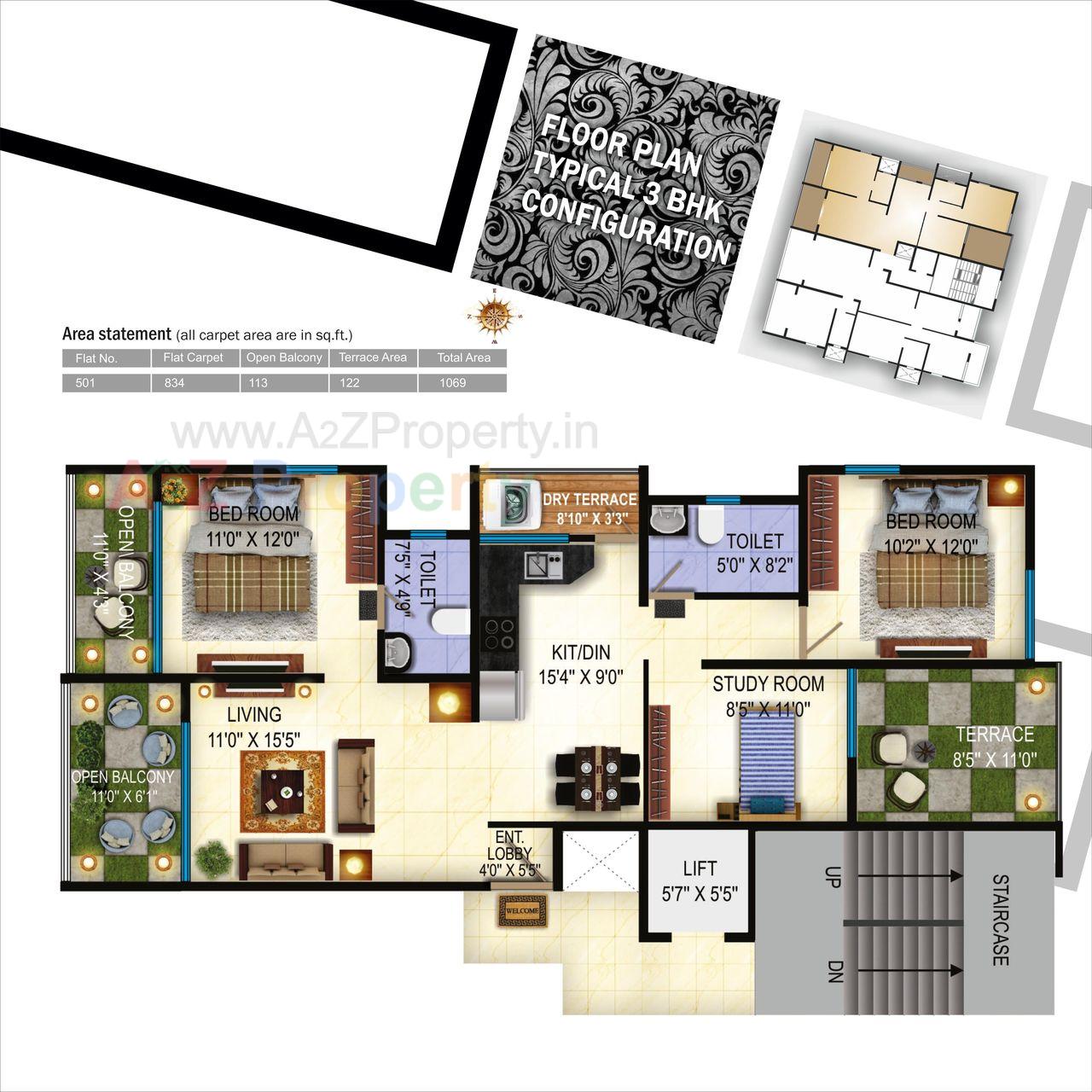 0012 of real estate project Gulmohar Apartment located at Parvati, Pune, Maharashtra