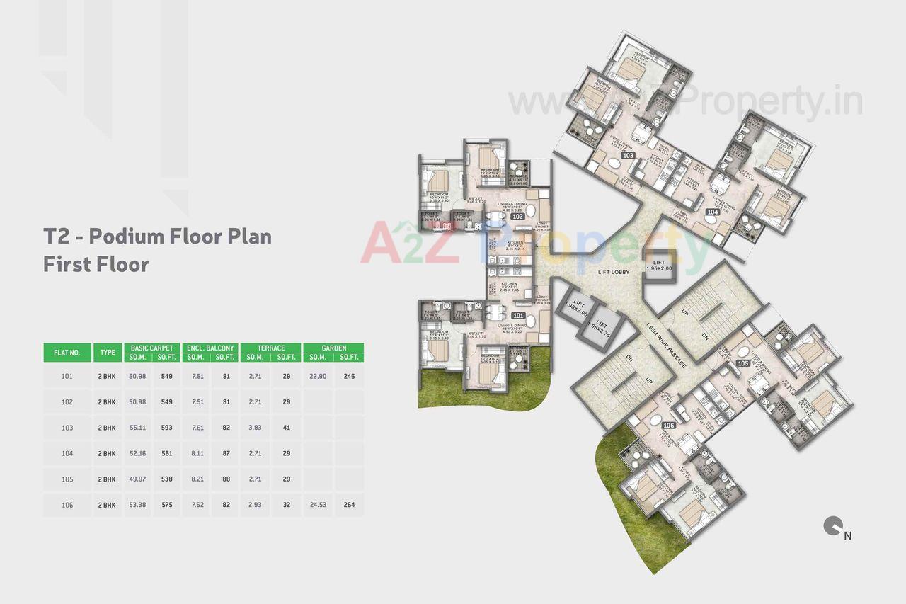 Hilife T2 Garden of real estate project Hi Life located at Mulshi, Pune, Maharashtra