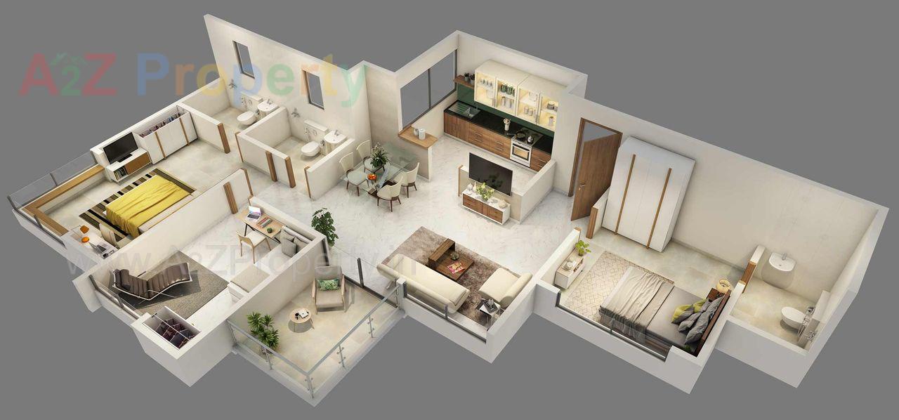 Type E of real estate project Hi Life located at Mulshi, Pune, Maharashtra