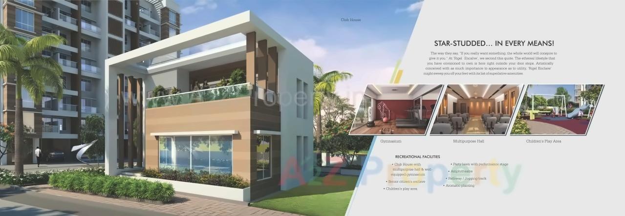 3D Elevation of real estate project Hill Crest located at Kasar-amboli, Pune, Maharashtra