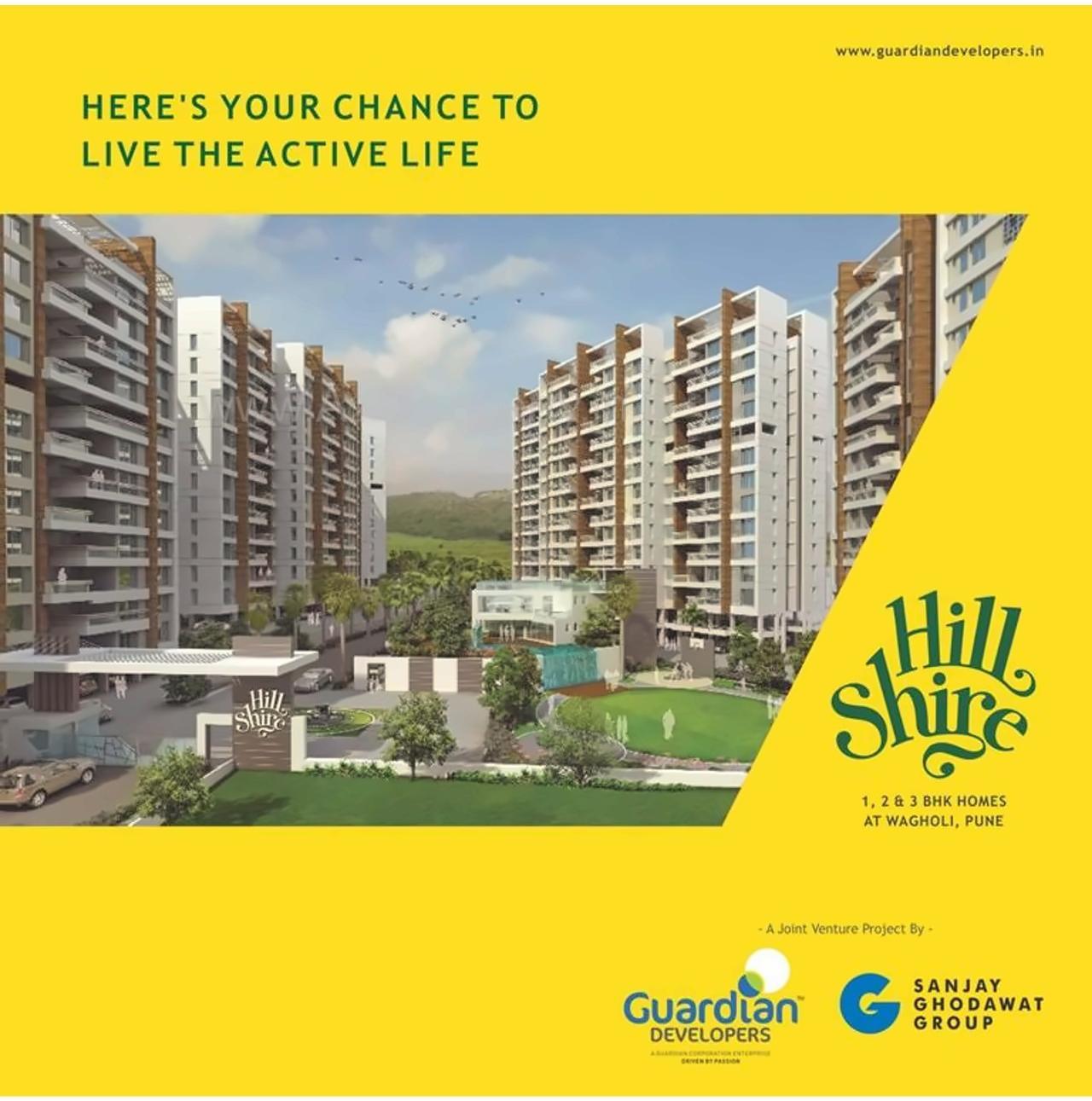3D Elevation of real estate project Hill Shire located at Wagholi, Pune, Maharashtra