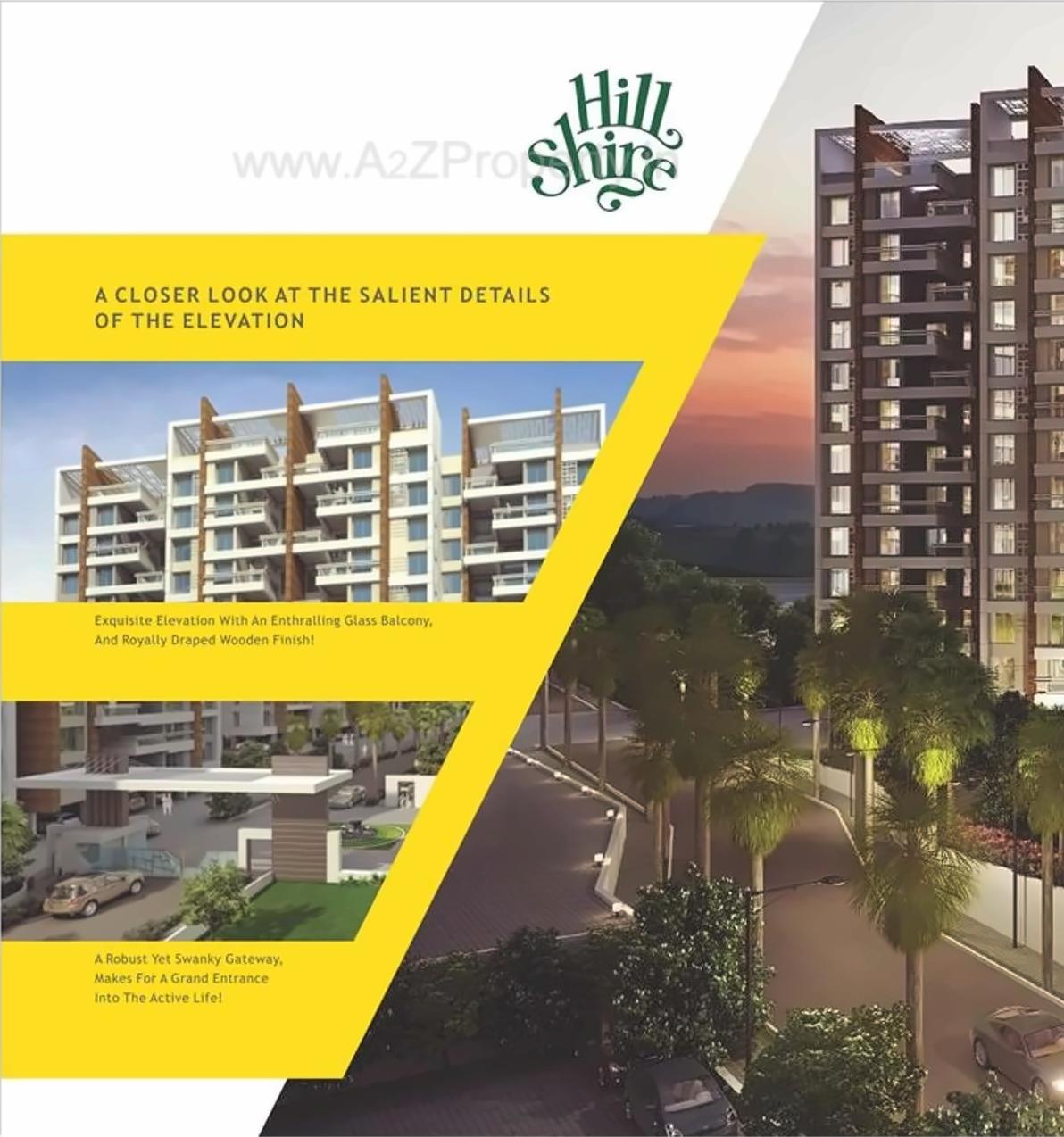 3D Elevation of real estate project Hill Shire located at Wagholi, Pune, Maharashtra