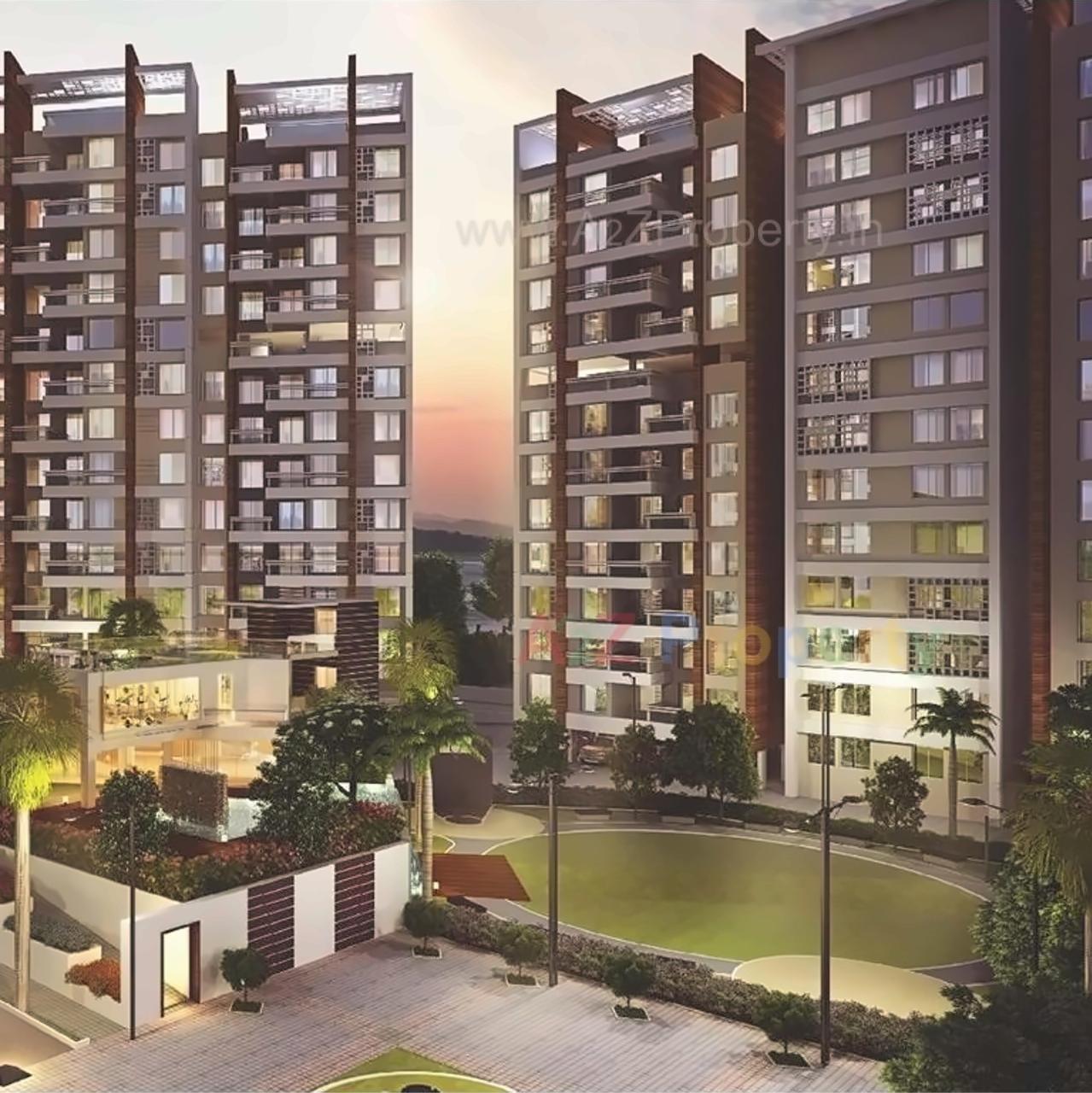 3D Elevation of real estate project Hill Shire located at Wagholi, Pune, Maharashtra