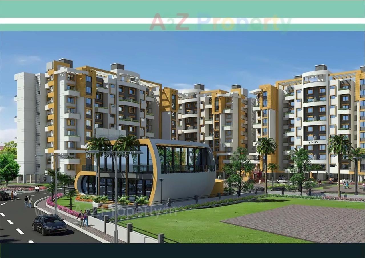 3D Elevation of real estate project Hollyhock City located at Lohgaon, Pune, Maharashtra