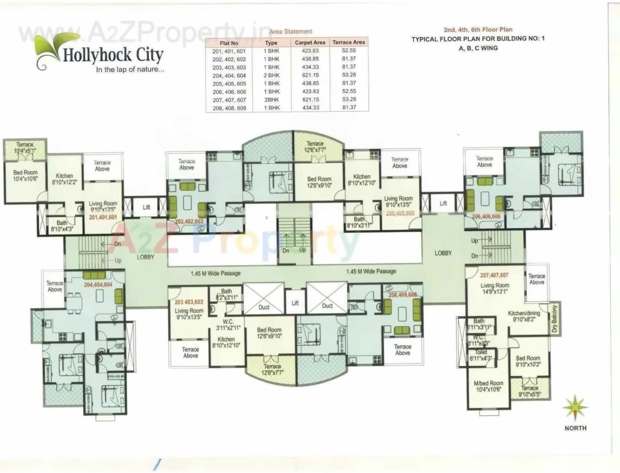 Layout of real estate project Hollyhock City located at Lohgaon, Pune, Maharashtra