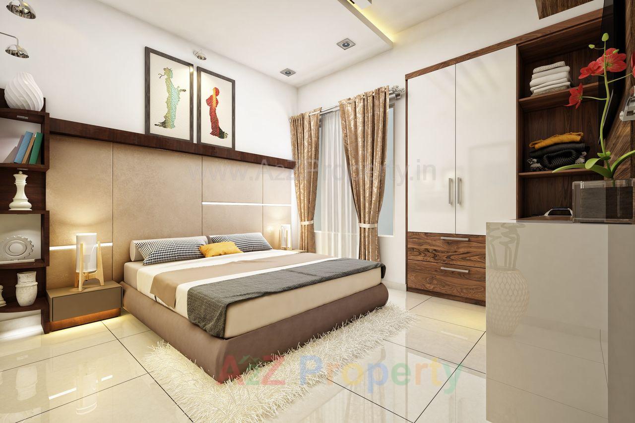 Masterbedroom of real estate project Homedale located at Khadakwasala, Pune, Maharashtra