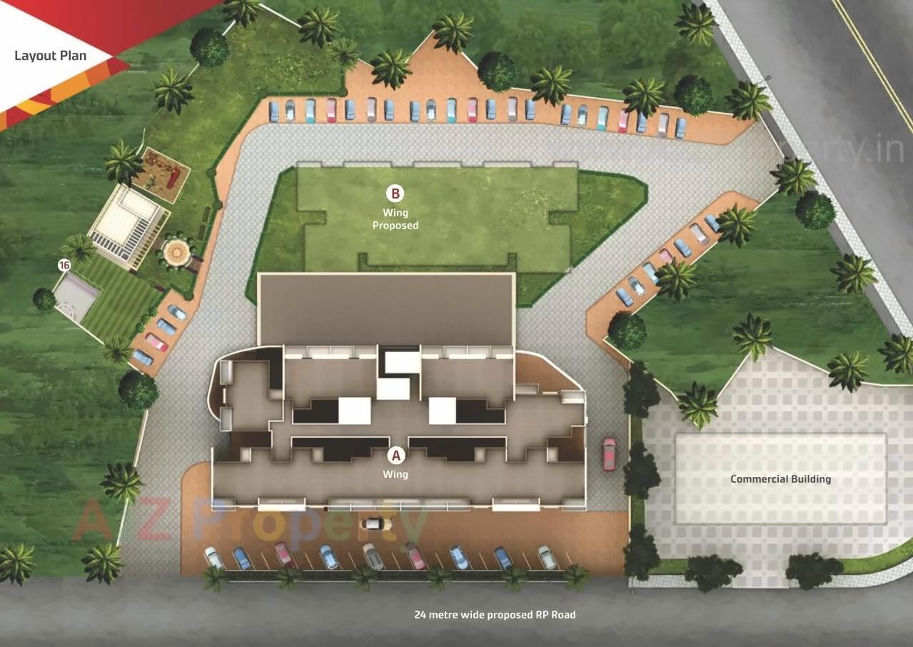 3D Elevation of real estate project Honeydew A 12th Floor located at Kasar-amboli, Pune, Maharashtra