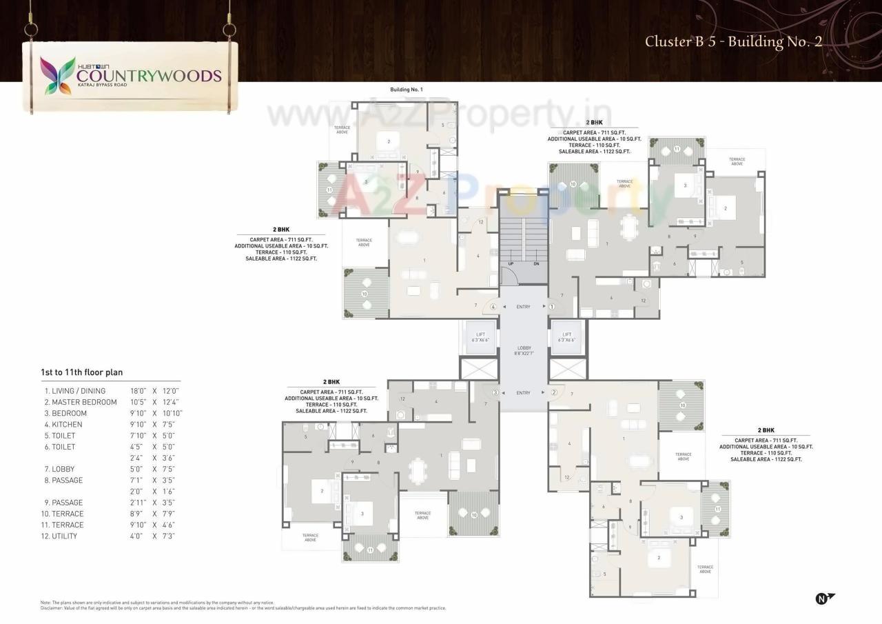 Layout of real estate project Hubtown Countrywoods  5 located at Kondhwa-bk, Pune, Maharashtra