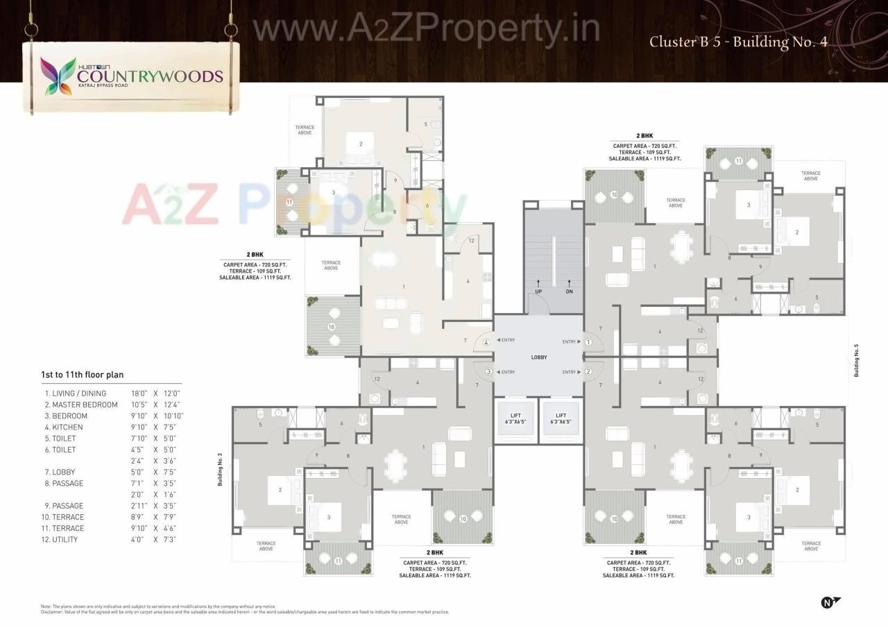 Layout of real estate project Hubtown Countrywoods  5 located at Kondhwa-bk, Pune, Maharashtra