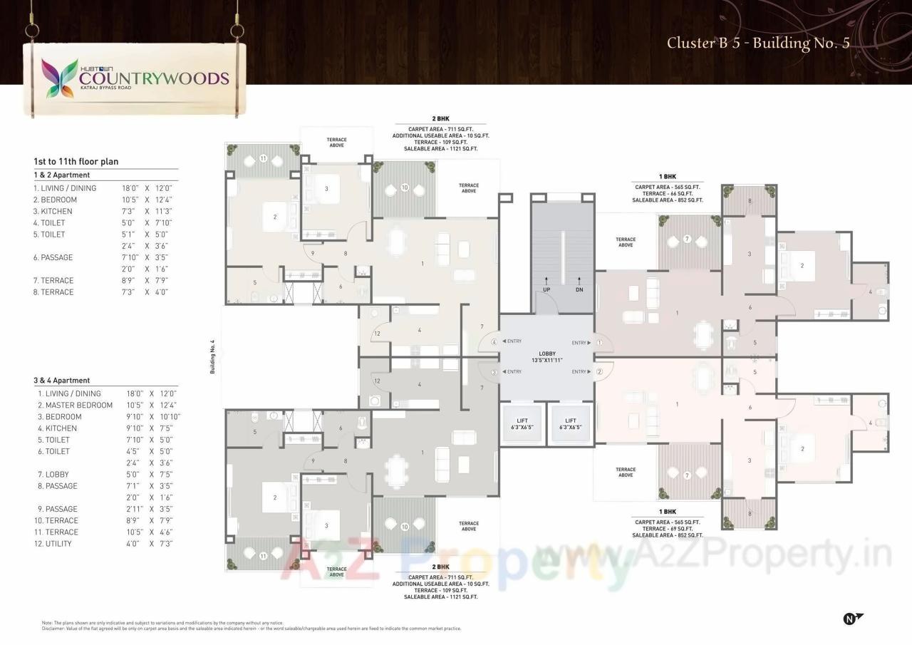 Layout of real estate project Hubtown Countrywoods  5 located at Kondhwa-bk, Pune, Maharashtra