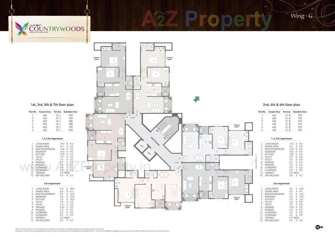 Layout of real estate project Hubtown Countrywoods  5 located at Kondhwa-bk, Pune, Maharashtra