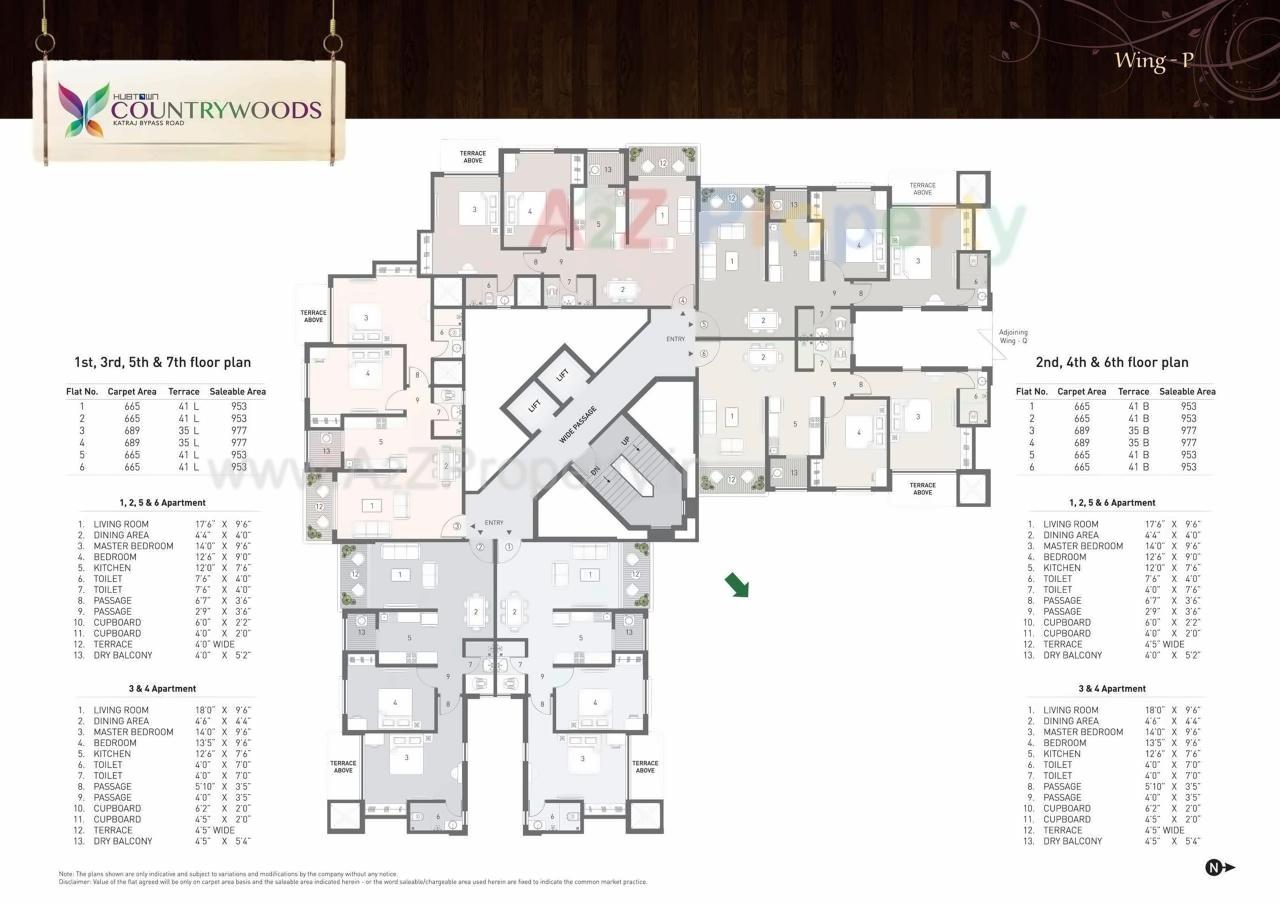 Layout of real estate project Hubtown Countrywoods  5 located at Kondhwa-bk, Pune, Maharashtra